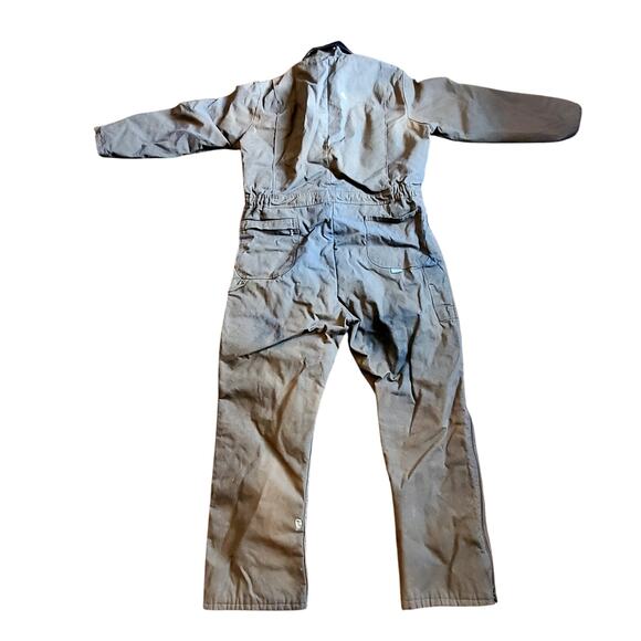 Bernie Men's Bercowear Beige Insulated Coveralls X-Large Short 48-50 Made In USA - Picture 9 of 9